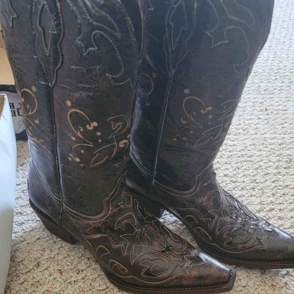 Brand new women's Pecos Bill boots 7.5 - Picture 2 of 10